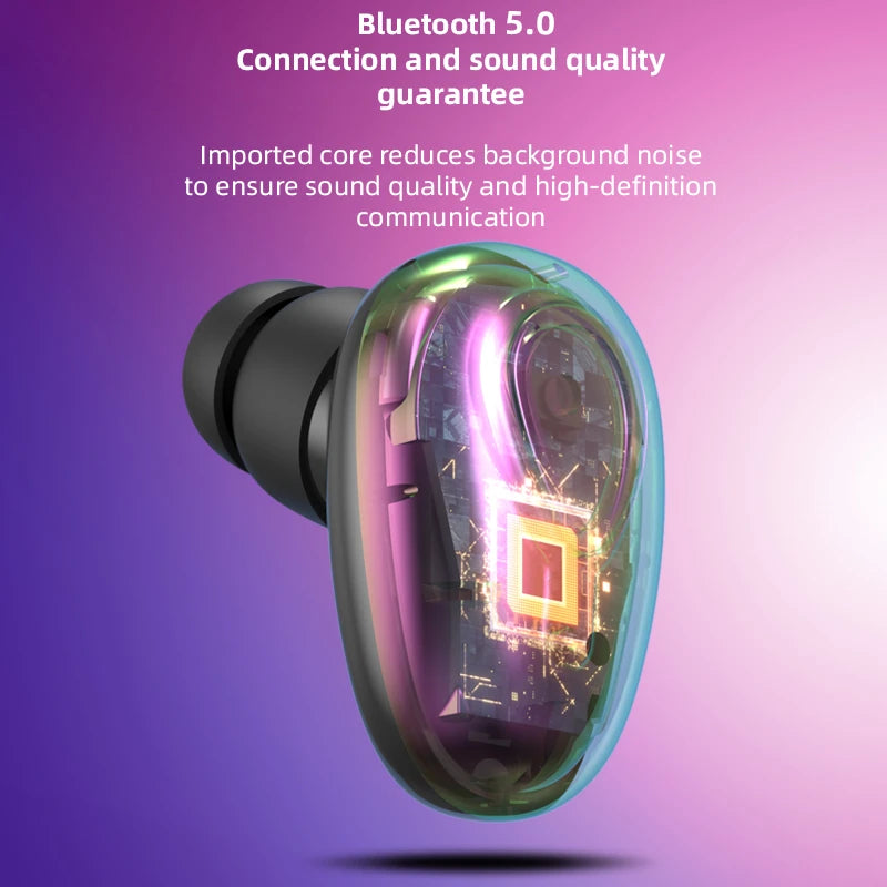 Mini Invisible Bluetooth Earphones with Mic
