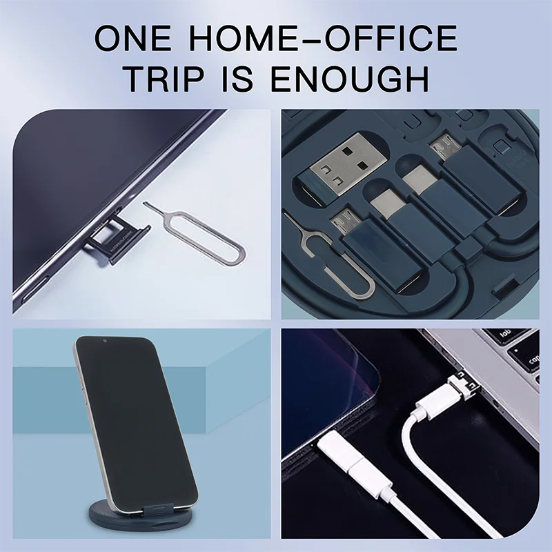 Multi-USB Charging Cable Kit - USB-C, Lightning & Micro USB