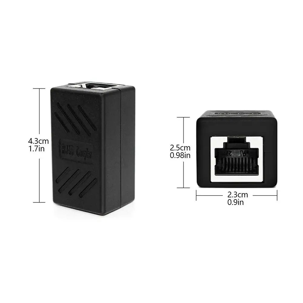 RJ45 Ethernet Cable Coupler — Cat5e/Cat6/Cat7, Female to Female