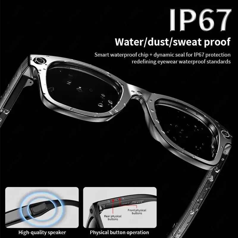 AI Smart Glasses — 8MP Camera, 100+ Language Translation, Bluetooth Calling