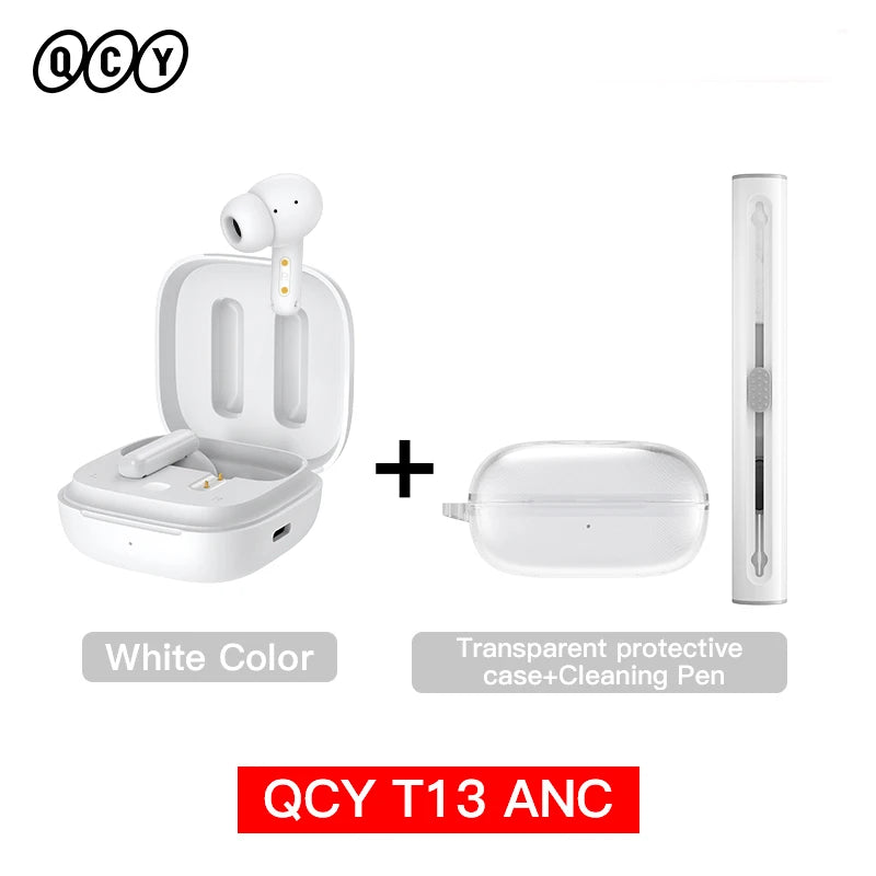 QCY T13 ANC Wireless Earbuds with 4-Mic Noise Cancellation