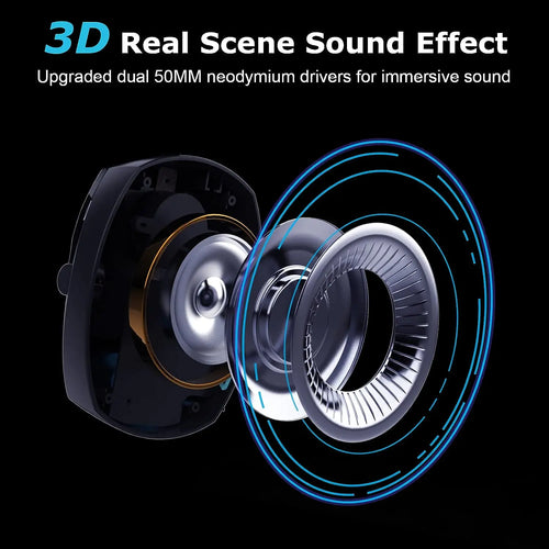 3-in-1 Gaming Headset — 2.4G Wireless, Bluetooth & Wired