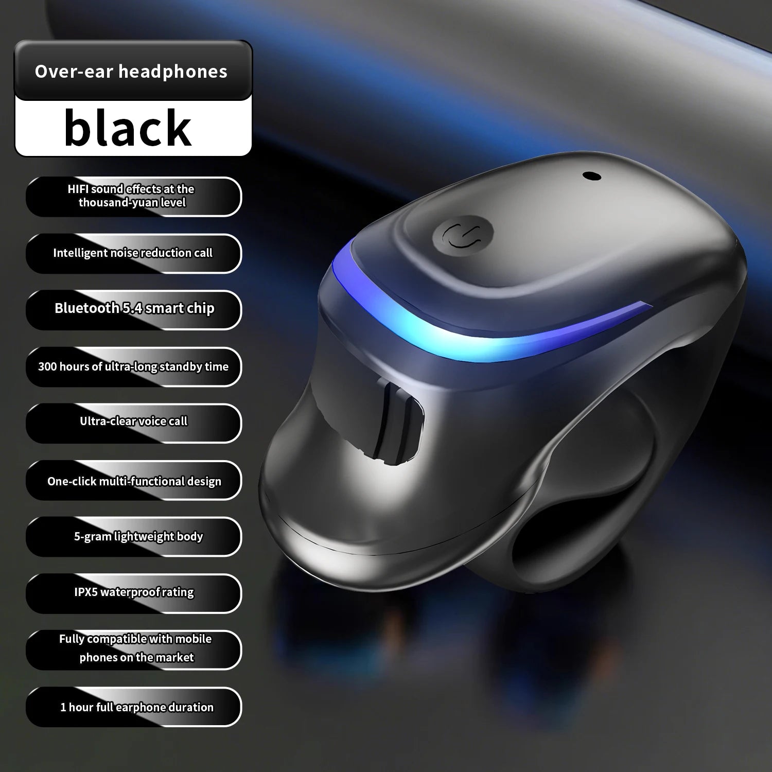 Bone Conduction Clip-On Wireless Earphone