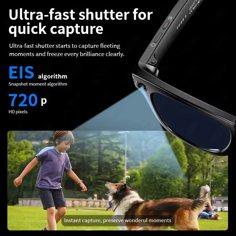 AI Smart Glasses — 8MP Camera, 100+ Language Translation, Bluetooth Calling