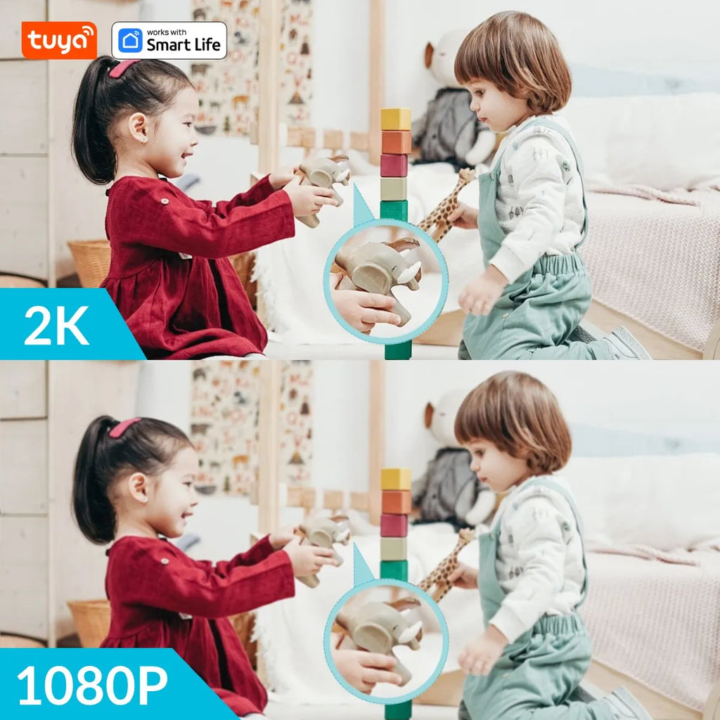 Tuya Smart 3MP HD Indoor Security Camera with Two-Way Audio