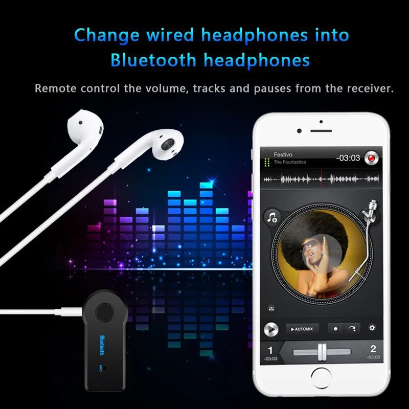2-in-1 Bluetooth 5.0 Audio Receiver & Transmitter for Car & TV