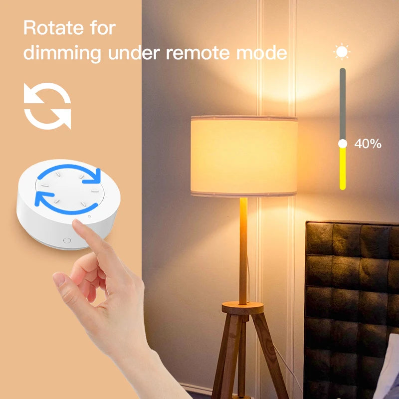 Tuya ZigBee Smart Knob Scene Switch — Lights, Curtains & More