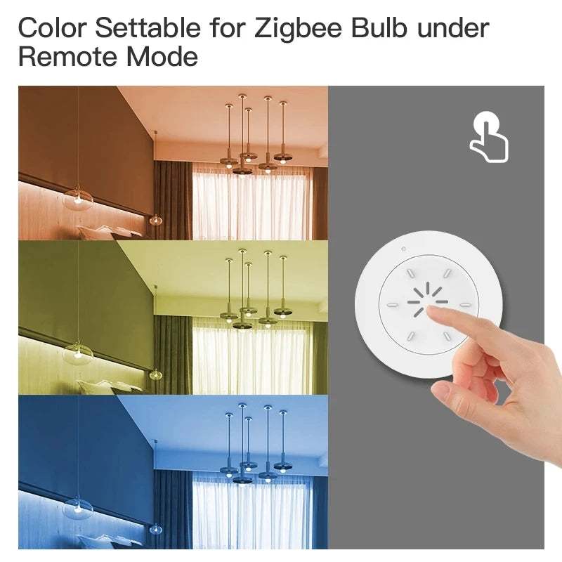 Tuya ZigBee Smart Knob Scene Switch — Lights, Curtains & More