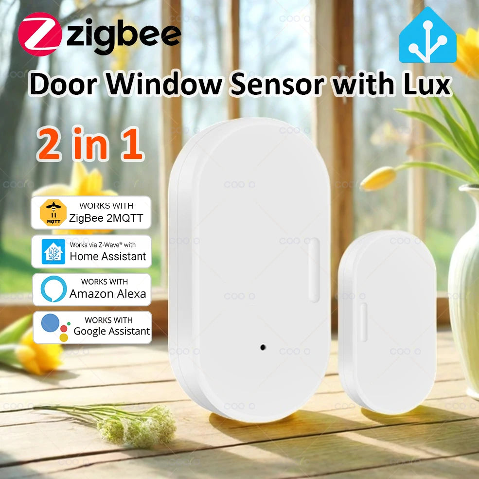 Smart ZigBee Door & Window Sensor with Light Detection & App Alerts