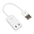 USB External Sound Card with 3.5mm Audio Adapter