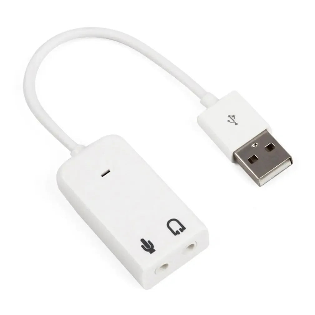 USB External Sound Card with 3.5mm Audio Adapter