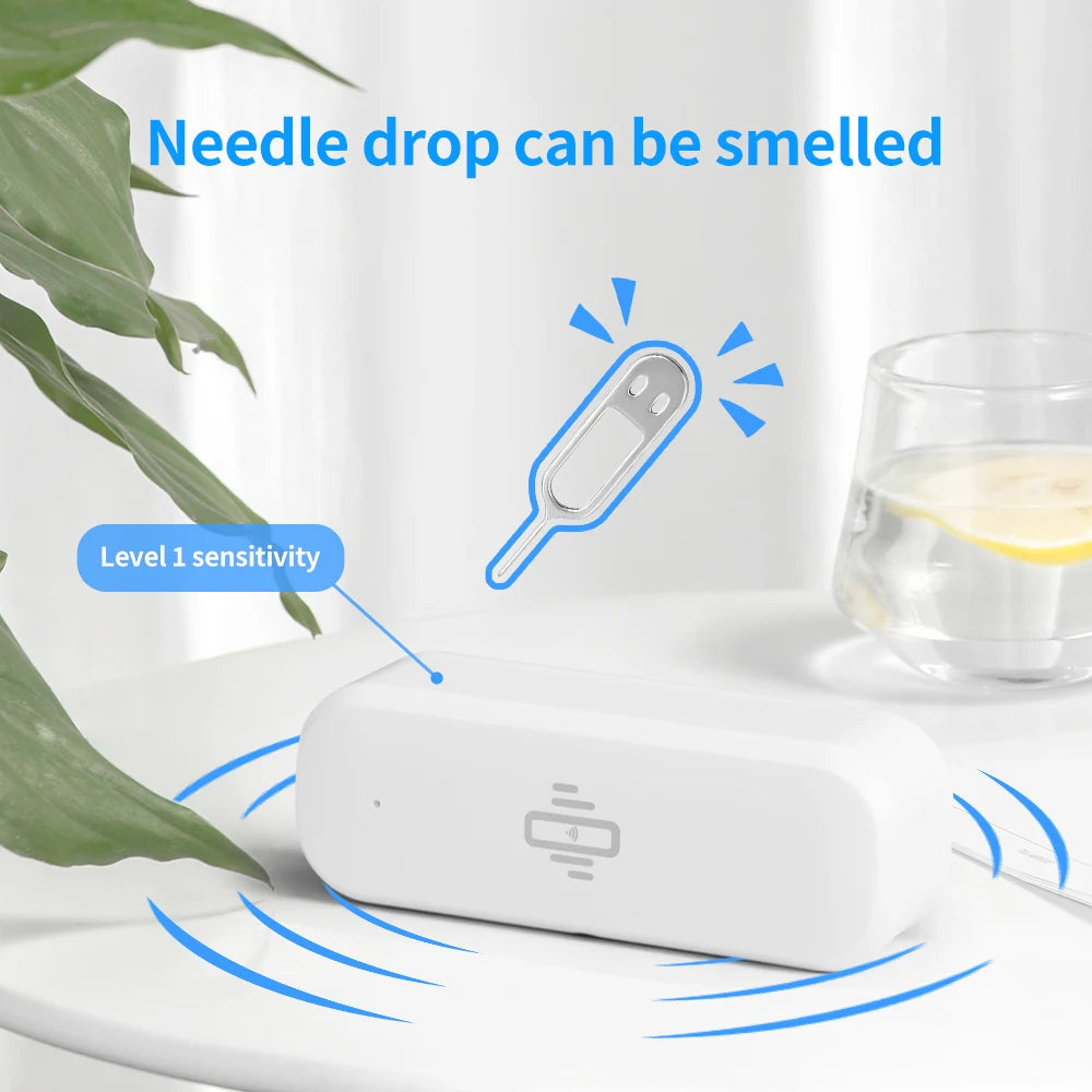 Tuya Smart WiFi Vibration Sensor with Real-Time Motion Alerts