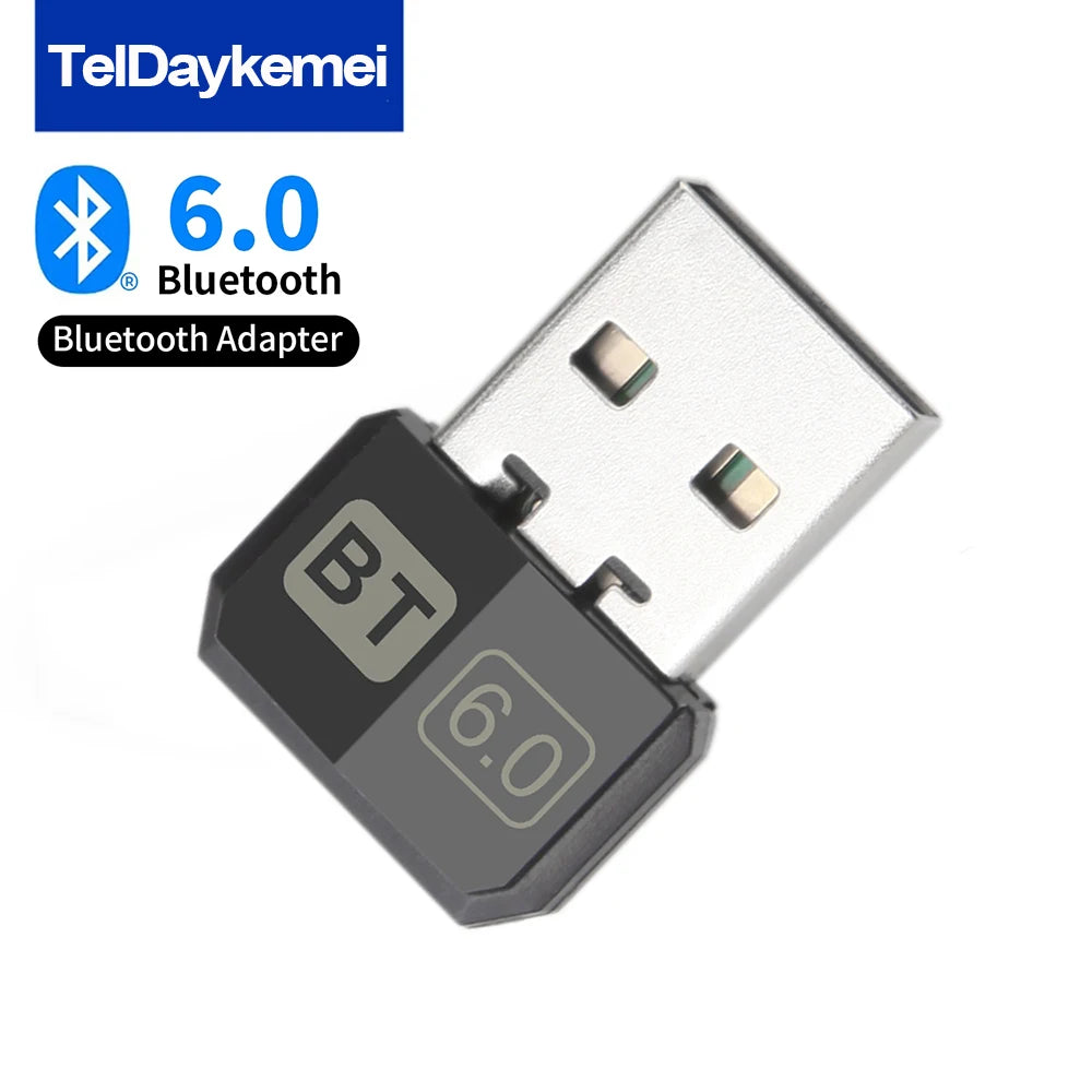 USB Bluetooth 6.0 Adapter for PC — Wireless Dongle