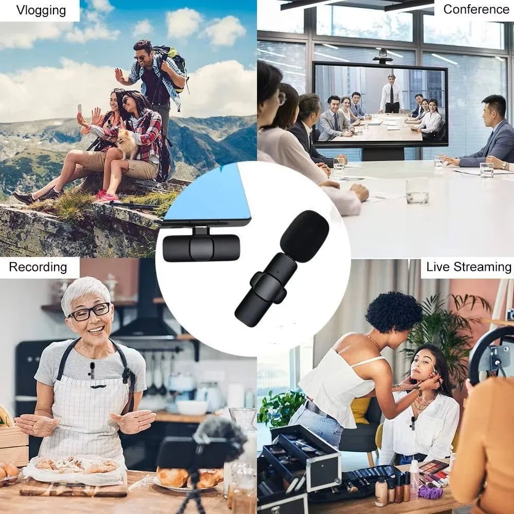 Lenovo Mini Wireless Lavalier Microphone for Live Streaming