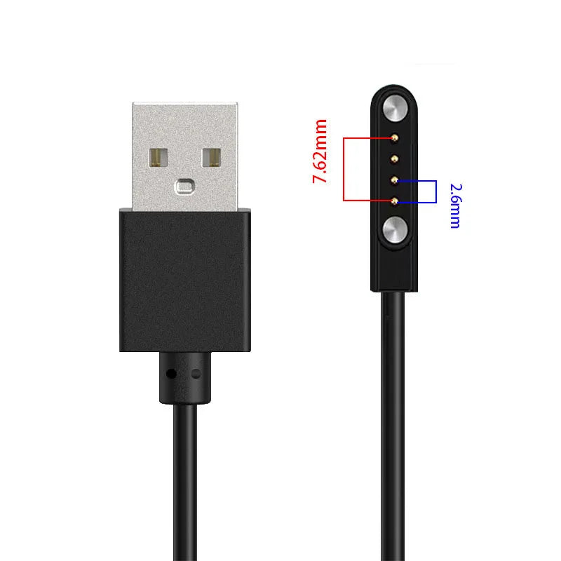 Universal Smartwatch Magnetic Charging Cable