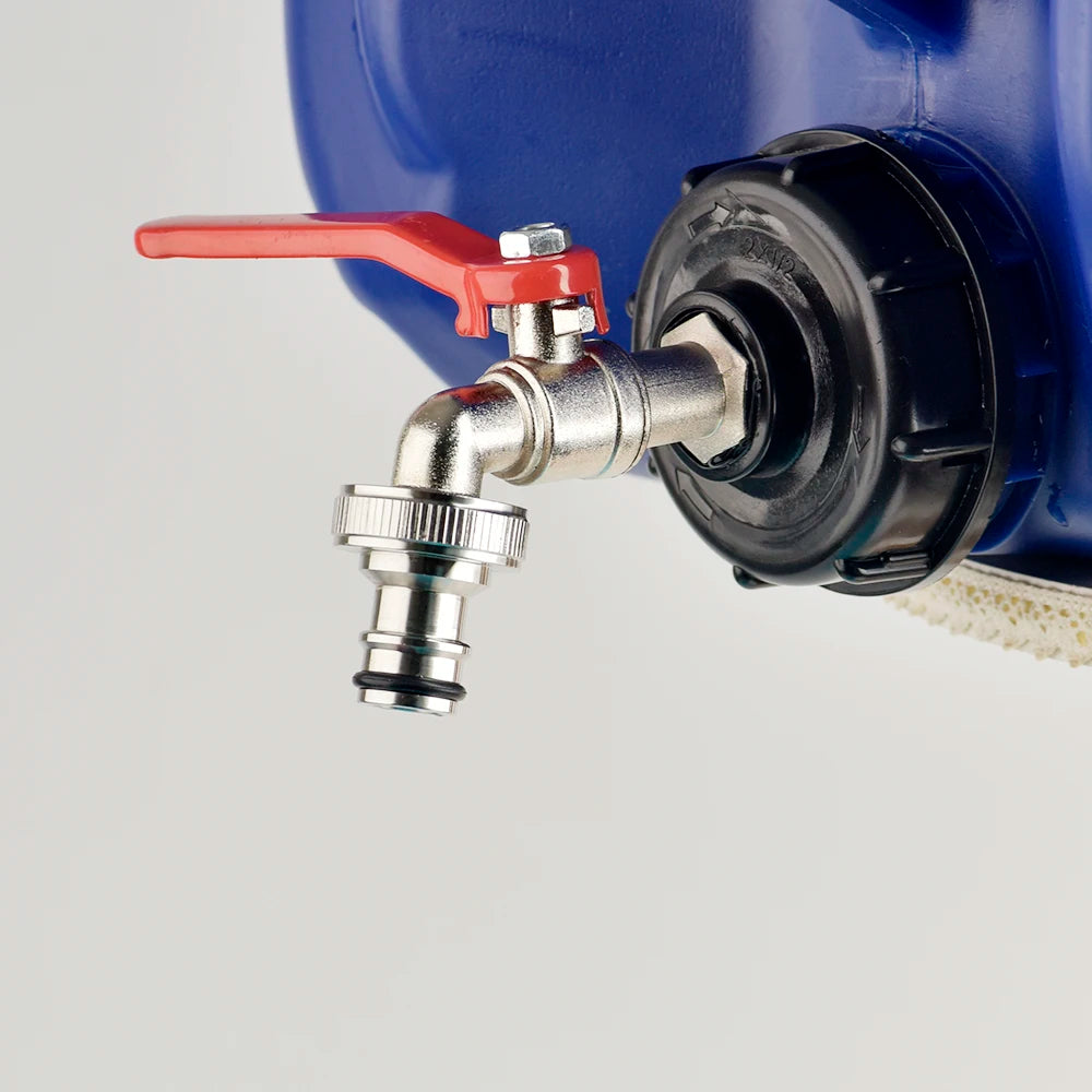 IBC Tank Tap Adapter S60x6 Thread to 16mm Quick Connect Valve Fitting