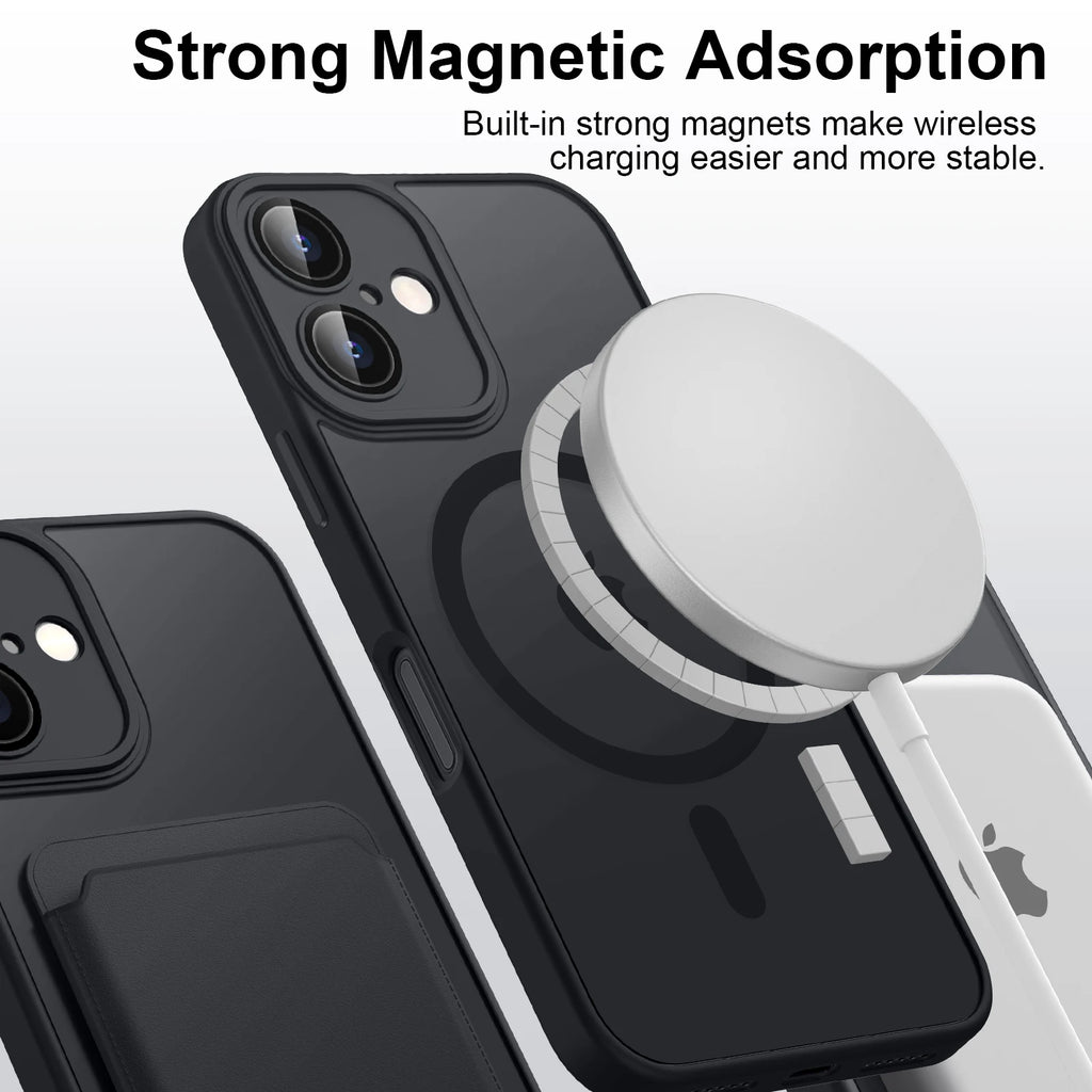 Magnetic Matte Shockproof iPhone Case with MagSafe
