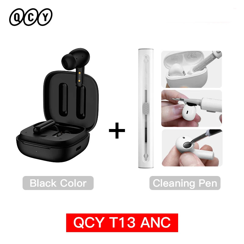 QCY T13 ANC Wireless Earbuds with 4-Mic Noise Cancellation