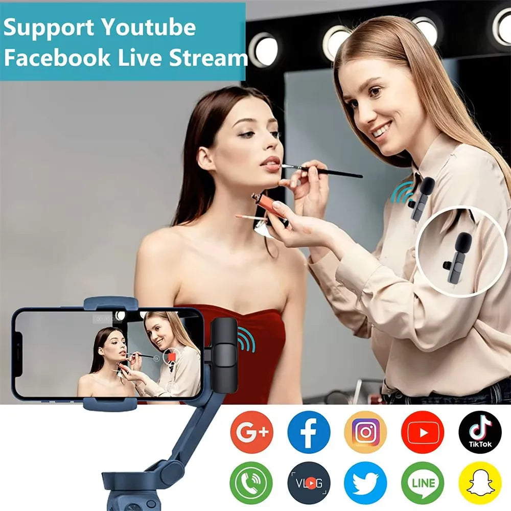 Lenovo Mini Wireless Lavalier Microphone for Live Streaming