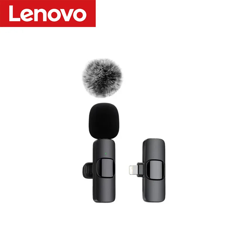 Lenovo Mini Wireless Lavalier Microphone for Live Streaming