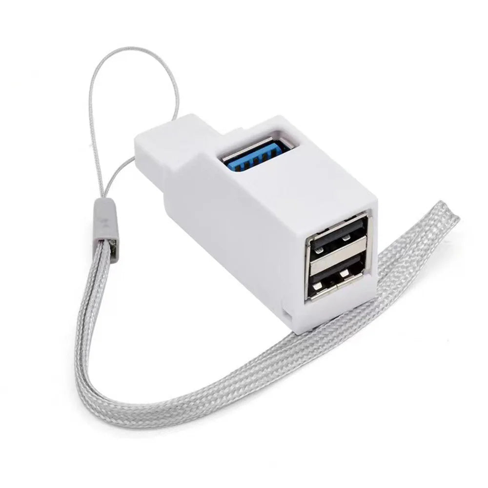 USB 3.0 Mini Hub — 1 to 3 Port Splitter for PC & Laptop