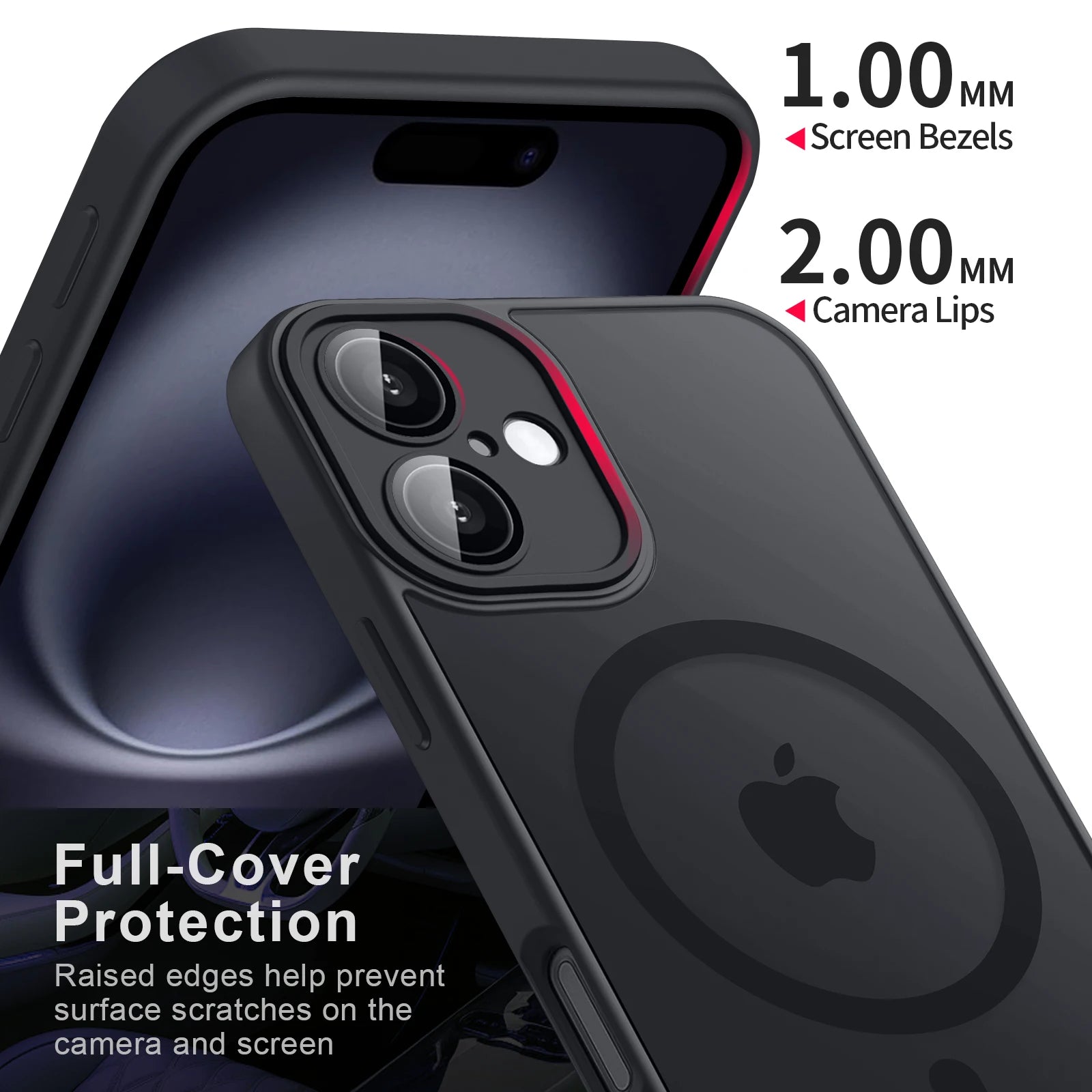 Magnetic Matte Shockproof iPhone Case with MagSafe