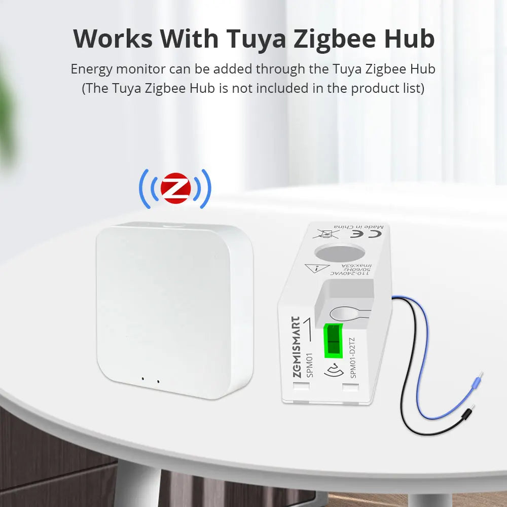 Zemismart Zigbee Smart Energy Meter — Tuya & Home Assistant