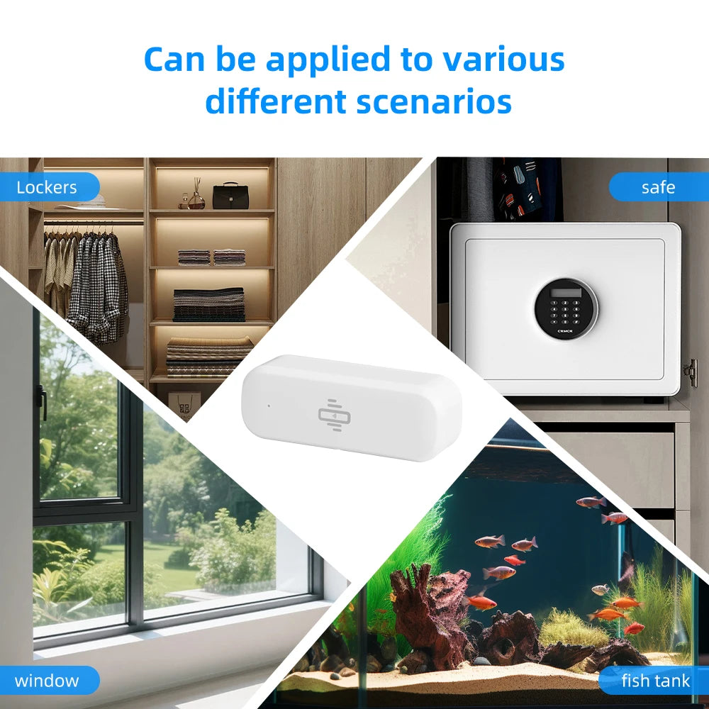Tuya Smart WiFi Vibration Sensor with Real-Time Motion Alerts