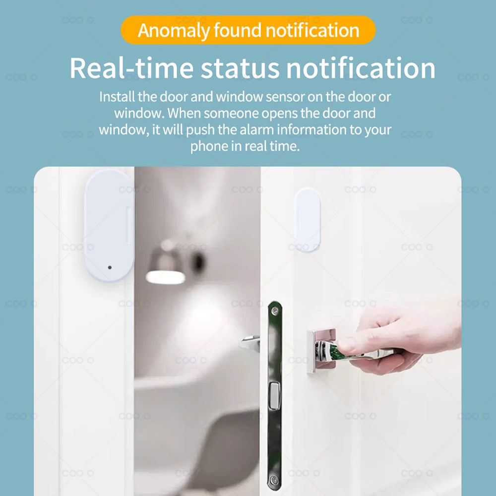 Smart ZigBee Door & Window Sensor with Light Detection & App Alerts