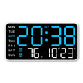 Giant LED Digital Wall Clock with Remote — Time, Temp & Date Display