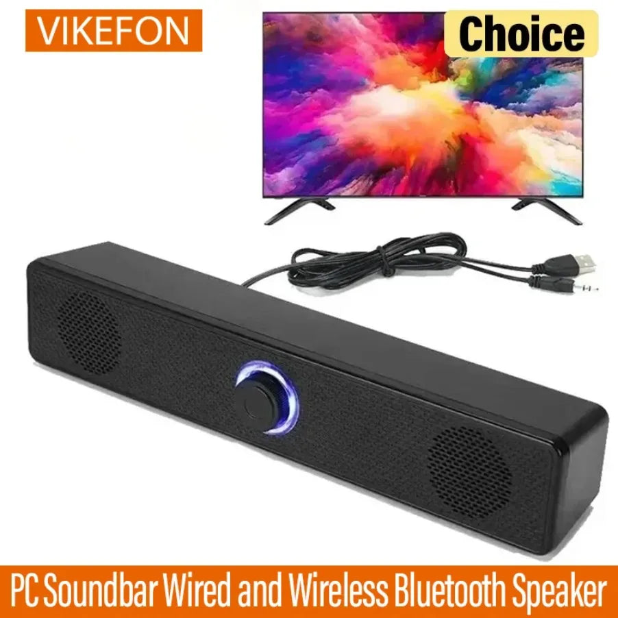 USB Powered Soundbar for TV, PC & Gaming