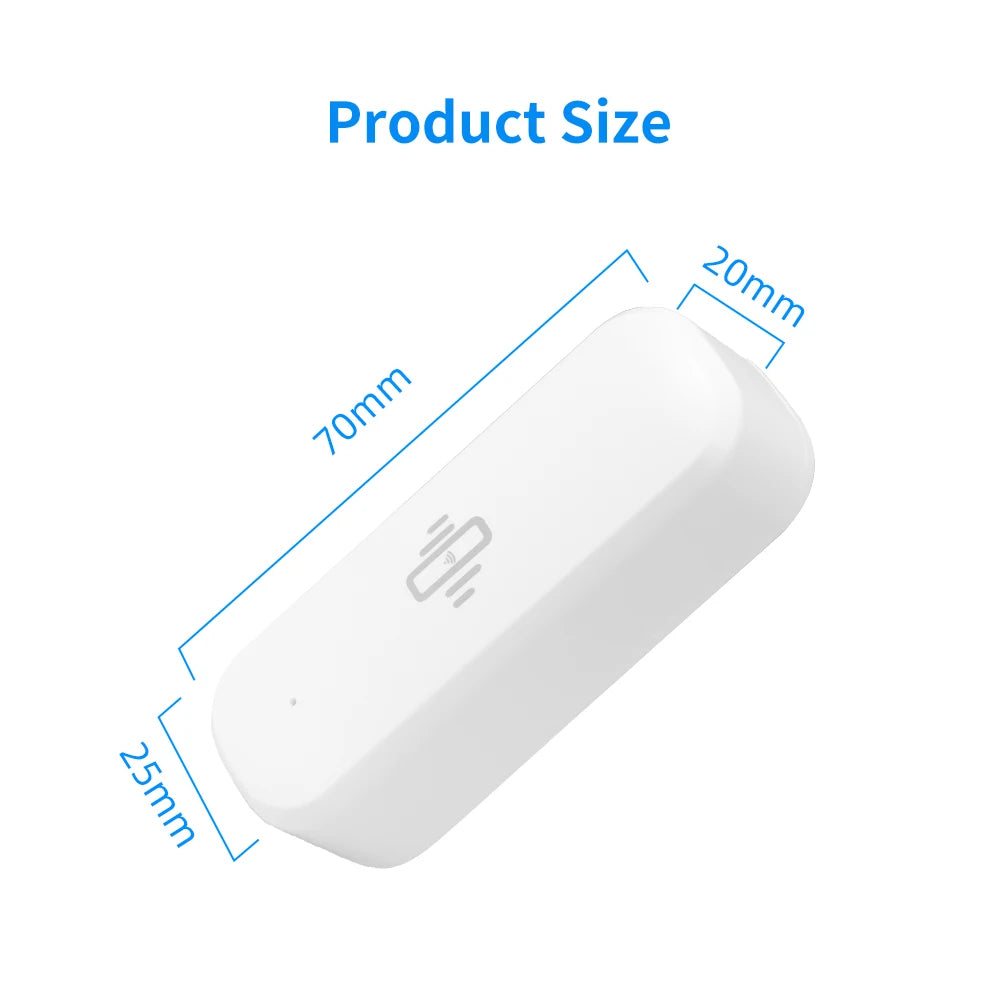 Tuya Smart WiFi Vibration Sensor with Real-Time Motion Alerts