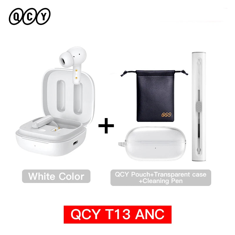 QCY T13 ANC Wireless Earbuds with 4-Mic Noise Cancellation