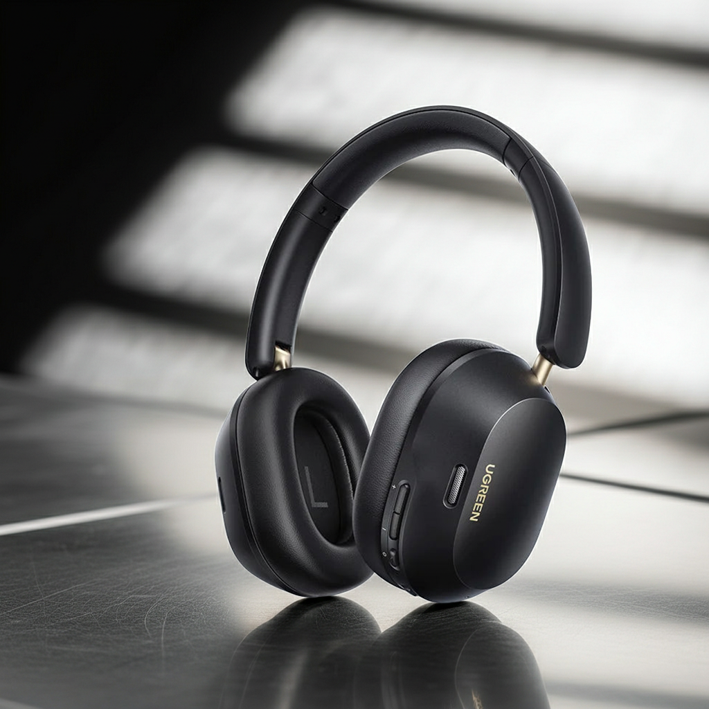 UGREEN Max5c ANC Wireless Headphones — 75H, Hi-Res LDAC