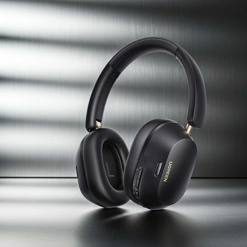UGREEN Max5c ANC Wireless Headphones — 75H, Hi-Res LDAC