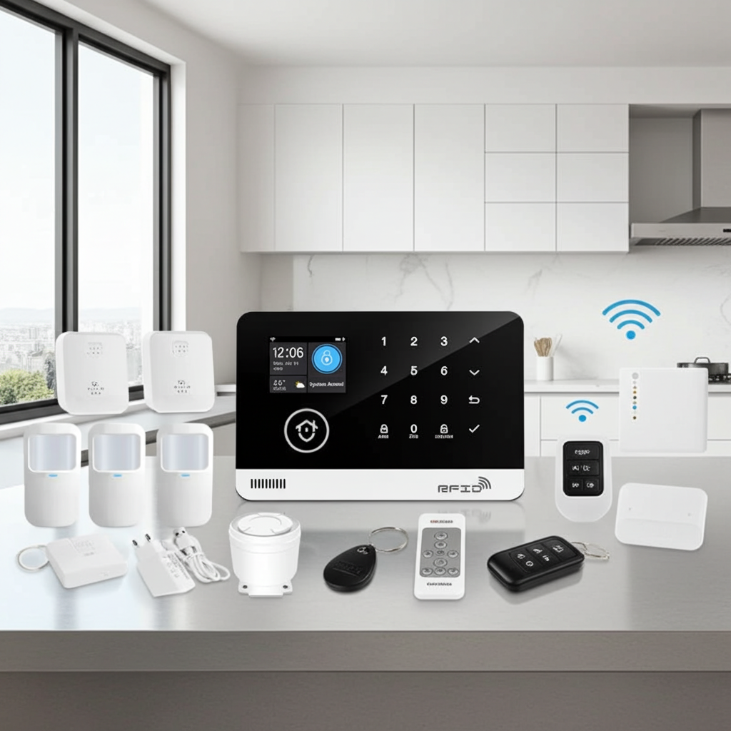 Tuya Smart WiFi GSM Home Security Alarm System — Touch Keyboard, RFID & App Control