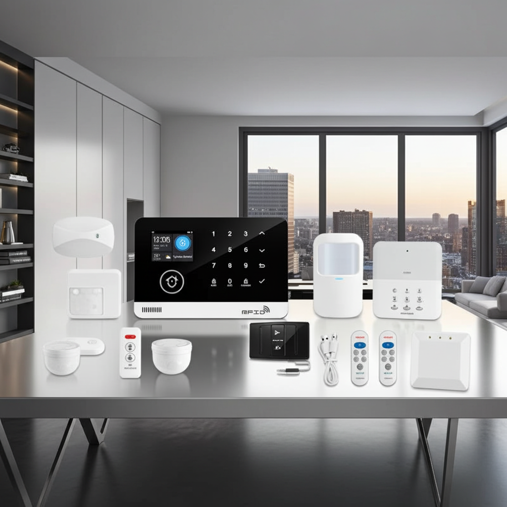 Tuya Smart WiFi GSM Home Security Alarm System — Touch Keyboard, RFID & App Control