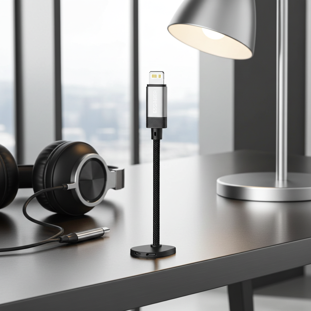 Essager Lightning & USB-C to 3.5mm Audio Adapter