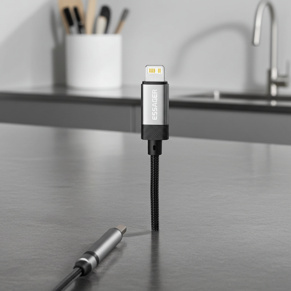 Essager Lightning & USB-C to 3.5mm Audio Adapter
